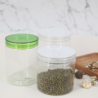 Vente en gros d'usine - Pots en plastique de qualité alimentaire de 100 ml et 150 ml - Pots en plastique transparents pour le stockage des aliments avec couvercles pour les emballages de noix et de collations