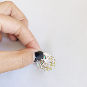 2025 Chất lượng cao tùy chỉnh thiết kế thạch cao hiển nhiên làm mất hiệu lực 3D ba chiều Sticker an ninh con dấu nhãn - Product Image 2