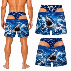Trajes de Baño para Hombre con Estampado 3D de Ilusión Óptica, Diseño Divertido y Novedoso para Vacaciones de Verano en la Piscina - Product Image 1