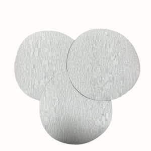 Di alta qualità 6 pollici gancio e anello bianco disco levigante 150mm bianco carta vetrata bianca carta vetrata per la rettifica di superficie - Product Image 4
