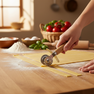 Taglia Pasta a doppia lama linea Sybaris con doppia ruota utensile da cucina - Product Image 3