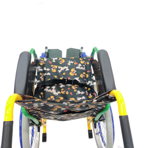 Celebral parálisis peso ligero portátil hermosa silla de ruedas para niños - Product Image 3