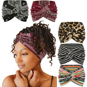 نمط الرجعية بو الجلود النسيج عقال خيط الشعر الملتوية حفرة واسعة الجانب القوس الكبار رئيس مشبك المألوف - Product Image 3