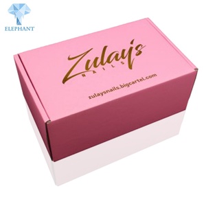 Custom Printed Large Packaging Pink Holographic Corrugated Shipping Mailer Box - Product Image 5