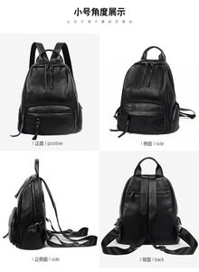 Nouvelle Tendance Sac à Dos Femme Décontracté Classique Sac à Dos Femme Mode Sac à Bandoulière Femme Couleur Unie Sac d'École - Product Image 5