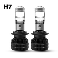 Ampoules universelles de phare de projecteur à lentille LED H4/H7/H11/9005/9006 Plug and Play 12V 6000K 50W ampoule haute/basse pour voitures neuves