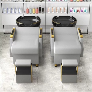 Zxm Hair Washing Station Massage Bed Hair <b>Salon</b> <b>Furniture</b> Shampoo Bed Washing Shampoo Chair With Bowl - Product Image 3