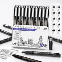 Ensemble de stylos de marquage pour l'ingénierie de construction, best-seller, pour le dessin et l'écriture, spécifiques aux étudiants, pointe micro-aiguille
