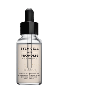 Premium STEM CELL Peptides & Propolis Gold Ampoule Anti-Wrinkle Anti-Aging Whitening Niacinamide Collagen <b>Face</b> <b>Serum</b> - Product Image 3