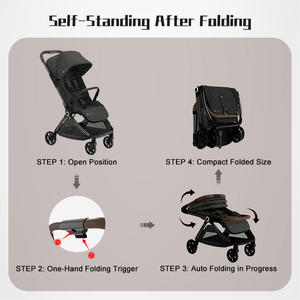 Poussette de voyage pour nouveau-né, landau, chariot pour bébé, poussettes, trotteurs, porte-bébés de luxe pour bébés - Product Image 5