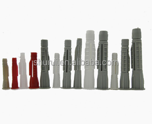 FHC 1/4 "X 1" - 100/Pk Anclajes de pared acanalados 5/16 "X 1-1/2" Anclajes de expansión de plástico Enchufe de pared Achors para pared - Product Image 5