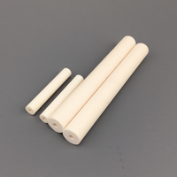 Tube céramique d'alumine Al2O3 de haute dureté personnalisé composants isolants industriels de précision en oxyde d'aluminium