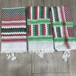 <span class=keywords><strong>Foulard</strong></span> Keffiyeh palestinien en polyester coloré, motif géométrique brodé, pour homme, toutes saisons, style Yémen Dubaï, vente en gros - Product Image 6