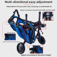 Fauteuil roulant réglable pour chien, chariot de mobilité pour pattes arrière, pour chiens handicapés, âgés ou en réadaptation post-chirurgicale