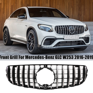 สำหรับ Mercedes Benz GLC W253 X253 C253 ปี 2016 2017 2018 2019 กระจังหน้าทรง GT AMG สำหรับเปลี่ยนกระจังหน้ากันชนหน้าและหม้อน้ำ - Product Image 1