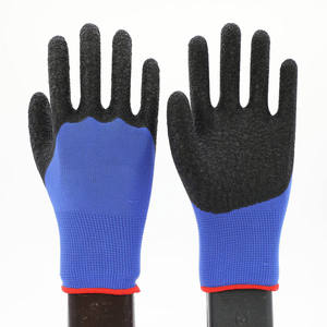 Guantes de Seguridad CITICITY con Forro de Poliéster Gris, Palma Recubierta de Látex Amarillo Arrugado, para Jardinería, Construcción y Almacén - Product Image 5