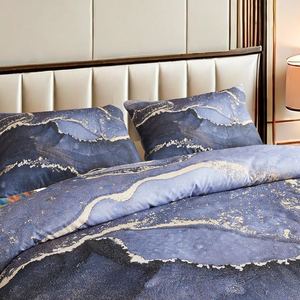 Percale 100% polyester baskılı çarşaf kral boyutu için yorgan yatak setleri - Product Image 3