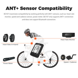 Ordinateurs de vélo COOSPO BC107 ANT+ BLE GPS, compteur de vitesse sans fil, capteur intelligent pour vélos - Product Image 6