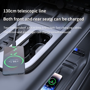 2024-2025 Car Modification Upgrade Car <b>Charger</b> Wired Fast Charging Docking Station Suitable for Xiaomi Su7/Ultra - Product Image 3