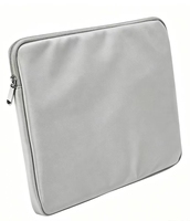 Housse d'ordinateur portable décontractée en PU souple antichoc légère avec bandoulière et fermeture éclair, étui de protection portable pour tablette