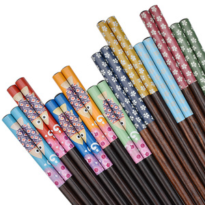 Palillos de Madera Estilo Japonés, Redondos, de Color Sólido, para Uso en el Hogar y Restaurantes - Product Image 2