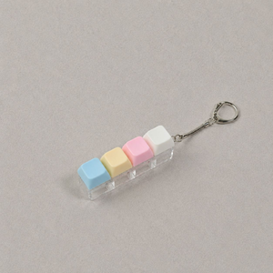 พวงกุญแจกดปุ่มหลากสี รูปมาการอง 9 ปุ่ม ของเล่นคลายเครียด - Product Image 6