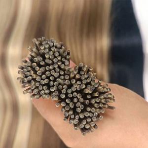 Extensions de cheveux brésiliens vierges naturels ISWEET, non traités, lisses, I-Tip, cheveux Remy - Product Image 2