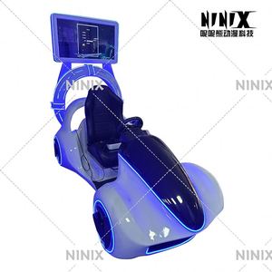 เครื่องจำลองรถแข่ง VR แบบนั่งเดี่ยวสุดล้ำสมัย พร้อมไฟ LED สุดดื่มด่ำ อุปกรณ์เกมเสมือนจริงสำหรับศูนย์เกม MR - Product Image 5