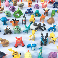 200 件/套 Pokemoned 口袋妖怪风格公仔随机迷你玩偶，多种角色风格，适合收藏