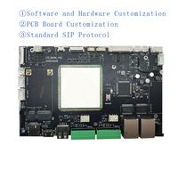 Développement personnalisé de schéma d'interphone audio-vidéo, conception de carte PCB, carte 4G à brancher, alimentation PoE, prise en charge du Wi-Fi, 1080P H264 VP8 IP