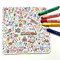 Couverture à colorier soi-même pour enfants et adultes, couverture à personnaliser sans marqueurs acryliques, animaux, couverture à colorier soi-même, décoration intérieure