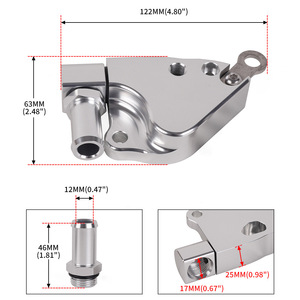 อะแดปเตอร์น้ำหล่อเย็นท่อร่วมไอดี K Series สำหรับ Honda Civic K24 K20 พร้อมน็อต สำหรับดัดแปลงอัพเกรด - Product Image 2