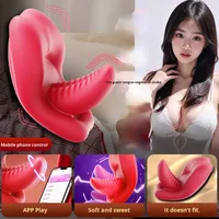 Masturbateur Féminin Portable à Vibrations Puissantes, Étanche IPX6, Vibromasseur Lèche-Langue, 10 Fréquences, Rechargeable USB, Utilisation Extérieure