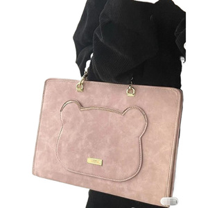 <span class=keywords><strong>Sac</strong></span> à main multifonctionnel pour <span class=keywords><strong>ordinateur</strong></span> portable de grande capacité pour femmes manchon en PU avec barre de traction à sangle croisée <span class=keywords><strong>sac</strong></span> d'<span class=keywords><strong>ordinateur</strong></span> absorbant les chocs <span class=keywords><strong>sac</strong></span> intérieur - Product Image 3