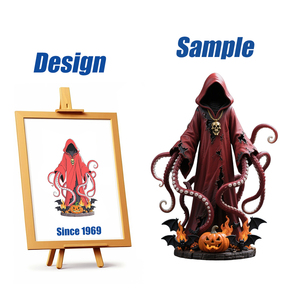 Shengye fabbrica di Halloween famiglia scheletro statua <span class=keywords><strong>fantasma</strong></span> cartone animato giocattolo Action Figure PVC modello decorazione figurine da collezione giocattoli - Product Image 3
