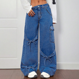 Nouvelle Arrivée - <span class=keywords><strong>Jean</strong></span> Skinny <span class=keywords><strong>Taille</strong></span> Haute pour <span class=keywords><strong>Femme</strong></span>, Coupe Droite, Style Crayon, Vintage Streetwear, Pantalon en Denim OEM ODM - Product Image 1