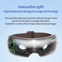 Appareil électrique Rechargeable à 8 niveaux de puissance, brun foncé, appareil intelligent, soins 4d, masseur pour les yeux, bluetooth, musique