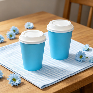 Party Love Set di 8 Bicchieri Usa e Getta da 270Cc, Blu Baby, Ecologici per Feste - Product Image 5