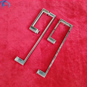 China Factory Customized Stainless Steel G-Type Glass <strong>Door</strong> Handle Austin Commercial Hotel Bathroom <strong>Door</strong> Pull Handle Towel Bar - Product Image 4