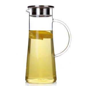 Pichet à eau froide en verre épais, grande capacité, anti-explosion, résistant aux hautes températures, idéal pour les jus d'été et les coupes à citron - Product Image 5