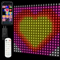 Guirlande lumineuse transfrontalière magique DIY pour décoration d'ambiance, contrôle par points, fil PVC IP44 pour LED intelligentes programmables par application