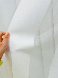 Smart Electric Dream Hotel Apartment Curtains <strong>Wide</strong> Slats Transparent Vertical <strong>Blinds</strong> Built-In Plain Polyester Material Room - Product Image 5