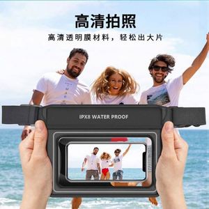 Nueva Bolsa Impermeable para Teléfono, para Deportes al Aire Libre, IPX8, Negra, de PVC Transparente, para Nadar, Ligera, para Correr, con Cinturón - Product Image 4