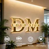 Enseigne Lumineuse Murale Personnalisée par le Fabricant, Lettrage Commercial Rétroéclairé LED, Enseigne de Lettres Lumineuses, Logo pour Entreprise Extérieure