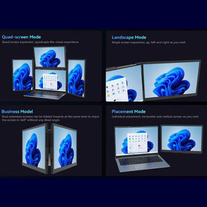2024 vente en gros USB C HDR 1080P IPS portable 13.3 pouces ordinateur portable double Triple Quad <span class=keywords><strong>Four</strong></span> 16:10 ordinateur portable LCD 60hz extension d'écran - Product Image 4
