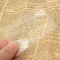 Mini 3X Magnifying Glass Credit Card Size Fresnel Lens Portable Plastic Business Card Magnifier 85x55mm
