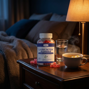 Gummies de soutien hépatique à la formule OEM <span class=keywords><strong>Xylitol</strong></span> & Erythritol sucrées avec B12 et Folate pour une flore hépatique et intestinale saines - Product Image 6