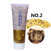 Gel scintillant longue tenue pour le corps et le visage, fard à paupières liquide irisé, crème à paillettes pour maquillage de fête et cosmétiques – Vente en gros