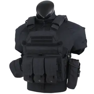 Tactical Gear Classic Style Tactical Vest Kunden spezifischer Platten träger BK Full Kit