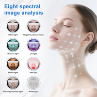 Escáner de Cabeza Multiespectral con IA, 10 Espectros, Cámara de 20MP, Sistema Android, Analizador de Cuero Cabelludo Comercial de Escritorio, 1 Año de Garantía
